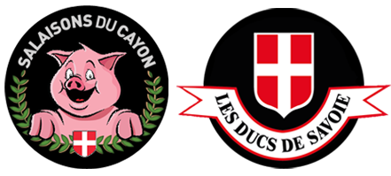 Logo Salaisons du Cayon et Ducs de Savoie - Charcuterie artisanale à Chambéry, Savoie - Vente de saucissons, terrines, foie gras, jambon, viande séchée, tartinables