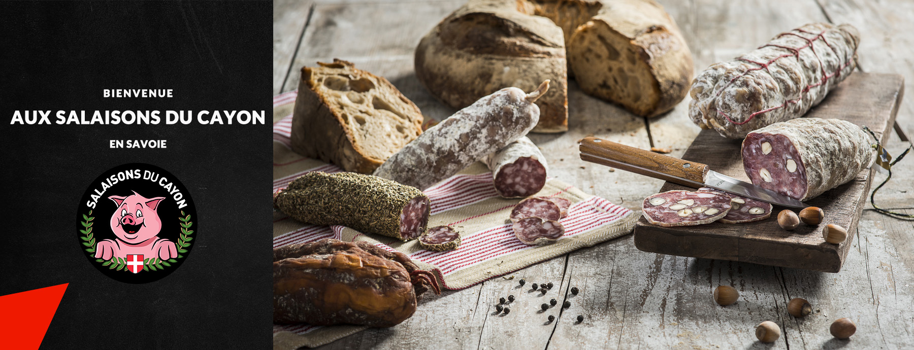 Salaisons du Cayon, Atelier de fabrication de charcuterie artisanale à Chambéry - Magasin d'usine - Viande française