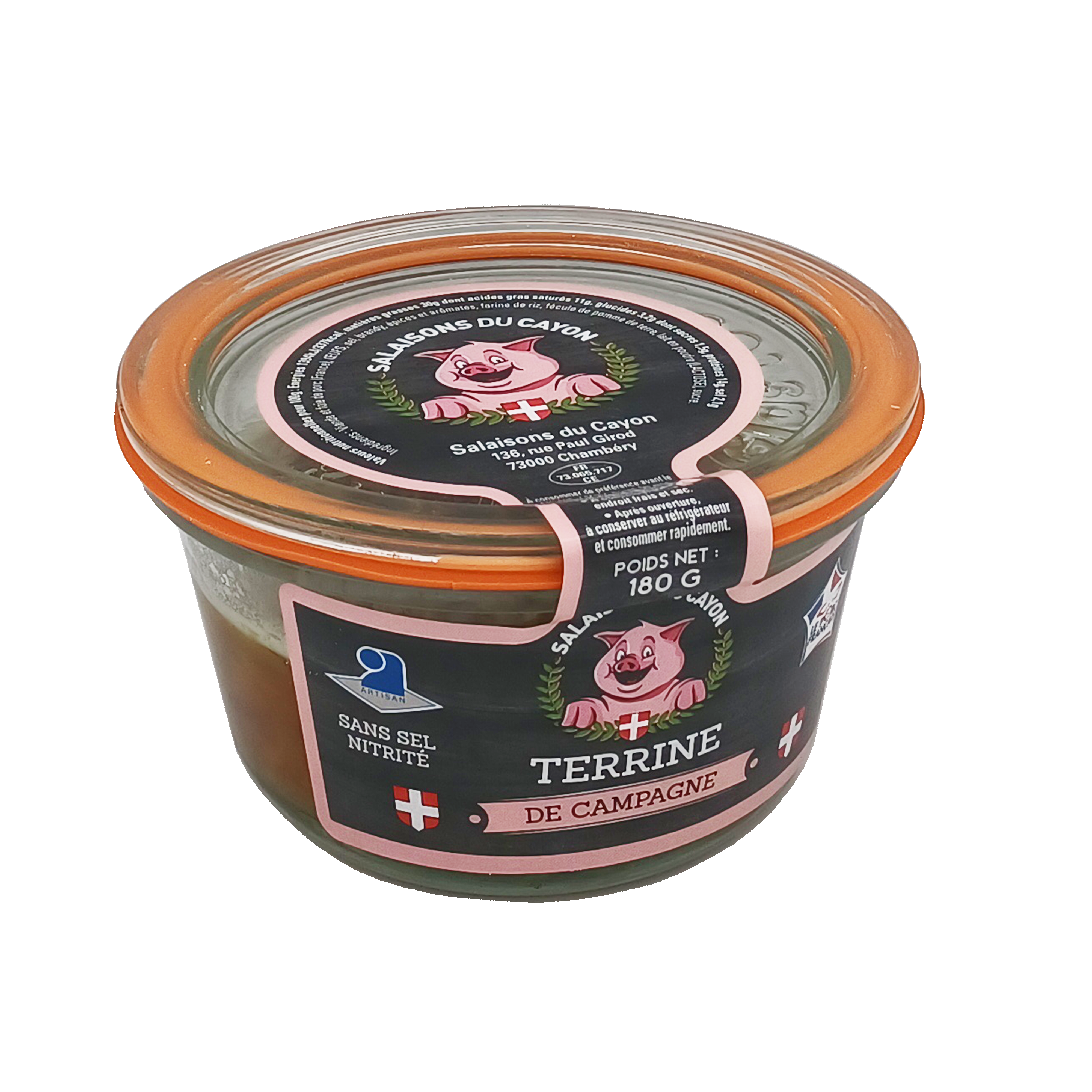 Salaisons du Cayon Terrines 180g campagne terrines illustration 180 grs